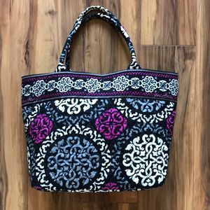 Vera Bradley Black And Purple Tote